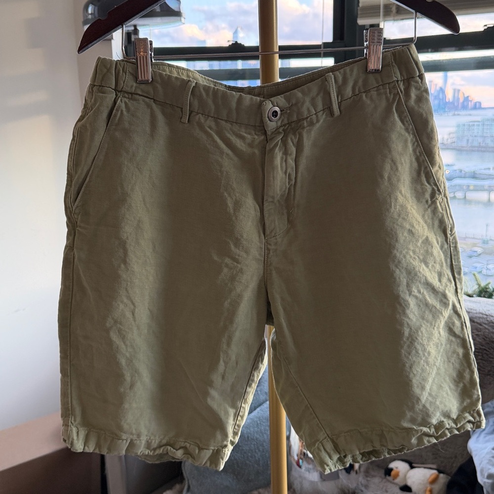Massimo Dutti Sage Green Cotton shorts M